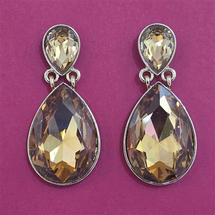 Indo Western Classic Earring with Mehndi Plating