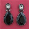 Indo Western Classic Earring with Black Plating
