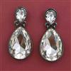 Indo Western Classic Earring with Black Plating