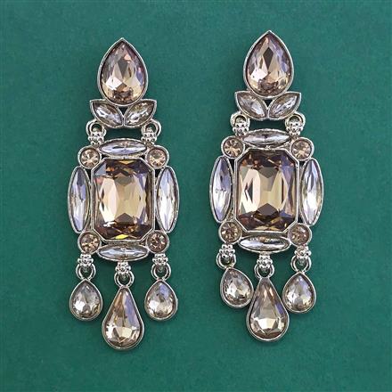 Indo Western Classic Earring with Mehndi Plating