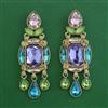 Indo Western Classic Earring with Mehndi Plating