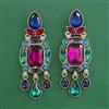 Indo Western Classic Earring with Mehndi Plating