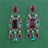 Indo Western Classic Earring with Mehndi Plating