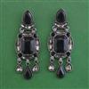 Indo Western Classic Earring with Black Plating
