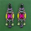 Indo Western Classic Earring with Black Plating