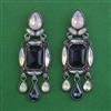 Indo Western Classic Earring with Black Plating