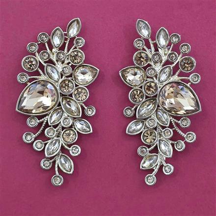 Indo Western Classic Earring with Mehndi Plating
