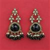 Indo Western Pearl Earring with Mehndi Plating
