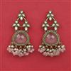 Indo Western Pearl Earring with Mehndi Plating