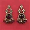 Indo Western Pearl Earring with Mehndi Plating