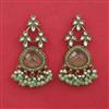 Indo Western Pearl Earring with Mehndi Plating