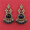 Indo Western Pearl Earring with Mehndi Plating