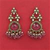 Indo Western Pearl Earring with Mehndi Plating