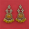 Indo Western Pearl Earring with Mehndi Plating