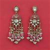 Indo Western Pearl Earring with Mehndi Plating