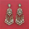 Indo Western Pearl Earring with Mehndi Plating