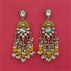 Indo Western Pearl Earring with Mehndi Plating