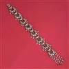 Indo Western Pearl Hair Brooch With Mehndi Plating