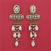 Indo Western Long Earring With Mehndi Plating