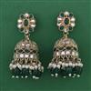 Indo Western Jhumki with Mehndi Plating