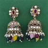 Indo Western Jhumki with Mehndi Plating