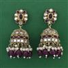 Indo Western Jhumki with Mehndi Plating