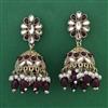 Indo Western Jhumki with Mehndi Plating