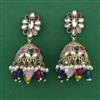 Indo Western Jhumki with Mehndi Plating