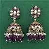 Indo Western Jhumki with Mehndi Plating
