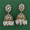 Indo Western Jhumki with Mehndi Plating
