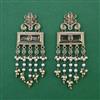 Indo Western Pearl Earring with Mehndi Plating