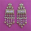 Indo Western Pearl Earring with Mehndi Plating