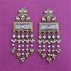 Indo Western Pearl Earring with Mehndi Plating