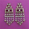 Indo Western Pearl Earring with Mehndi Plating