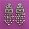 Indo Western Pearl Earring with Mehndi Plating