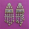 Indo Western Pearl Earring with Mehndi Plating