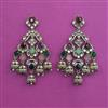 Indo Western Jhumki with Mehndi Plating