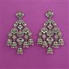 Indo Western Jhumki with Mehndi Plating