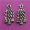 Indo Western Jhumki with Mehndi Plating