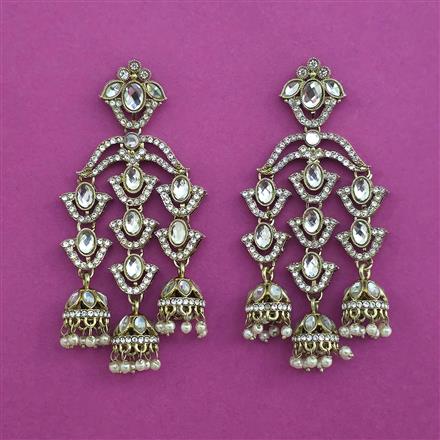 Indo Western Jhumki with Mehndi Plating