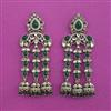 Indo Western Jhumki with Mehndi Plating