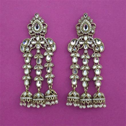 Indo Western Jhumki with Mehndi Plating