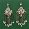 Indo Western Long Earring with Mehndi Plating