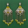 Indo Western Long Earring with Mehndi Plating
