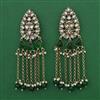 Indo Western Pearl Earring with Mehndi Plating