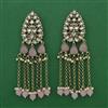 Indo Western Pearl Earring with Mehndi Plating