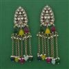 Indo Western Pearl Earring with Mehndi Plating
