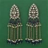 Indo Western Pearl Earring with Mehndi Plating