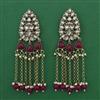 Indo Western Pearl Earring with Mehndi Plating