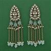 Indo Western Pearl Earring with Mehndi Plating